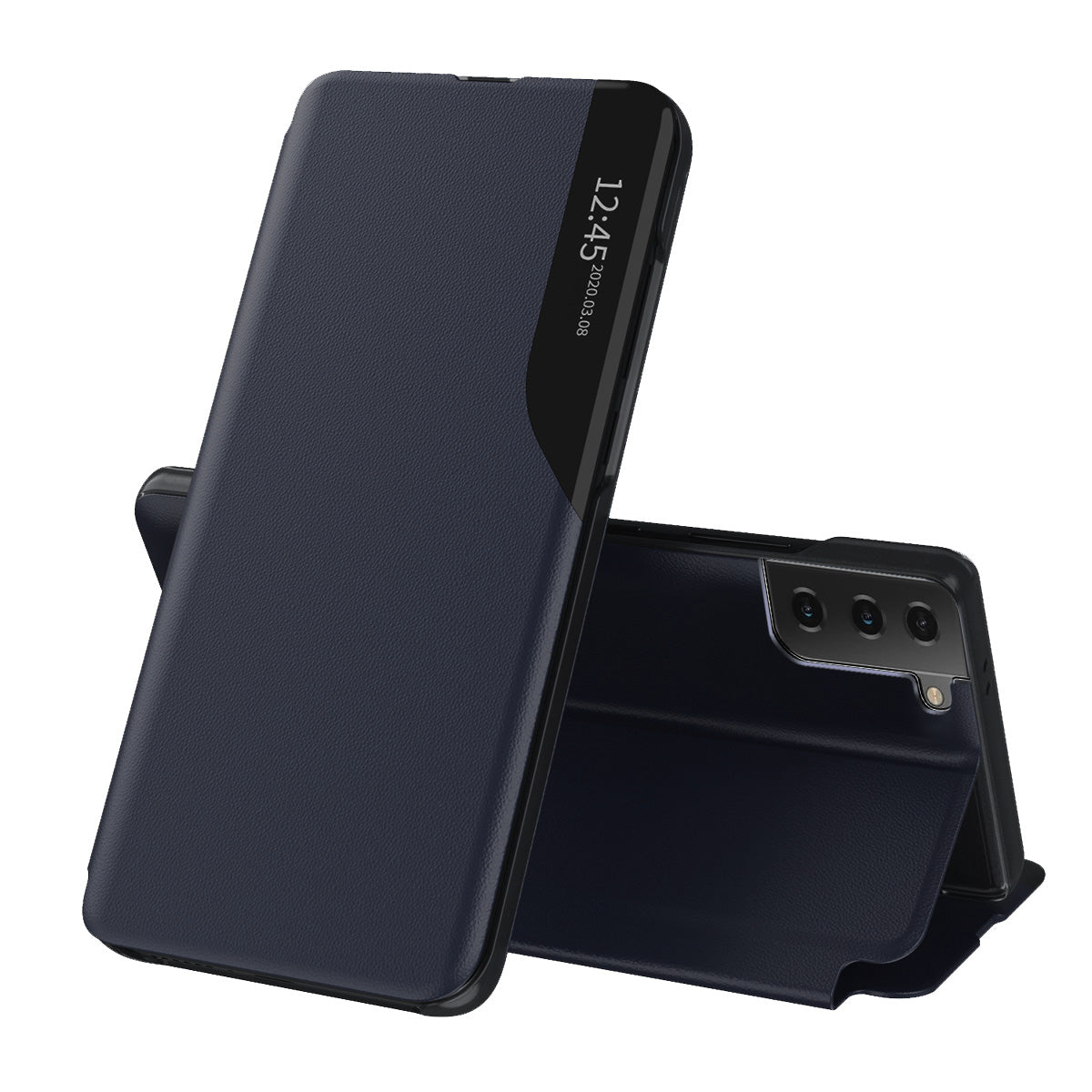 Case for Samsung Galaxy S21 FE 5G G990, Techsuit, eFold, Dark Blue