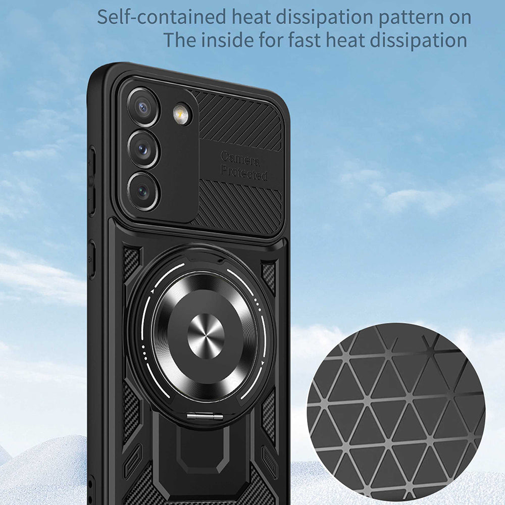 Θήκη για Samsung Galaxy S21 FE 5G G990, Techsuit, RuggedCam, Μπλε