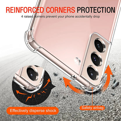 Case for Samsung Galaxy S21 FE 5G G990, Techsuit, Shockproof Clear, Transparent
