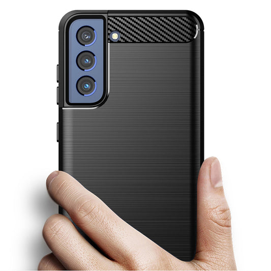Θήκη για Samsung Galaxy S22 5G S901, Techsuit, Carbon, Μαύρη