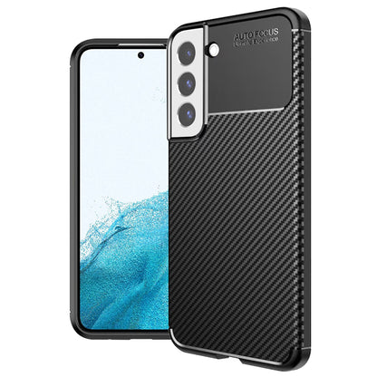 Case for Samsung Galaxy S22 5G S901, Techsuit, CarbonFiber, Black