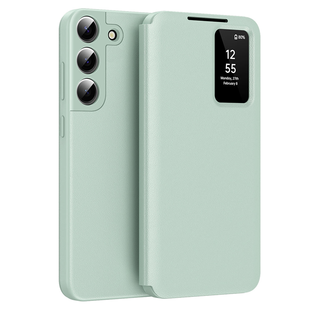 Case for Samsung Galaxy S22 5G S901, Techsuit, SmartView, Green