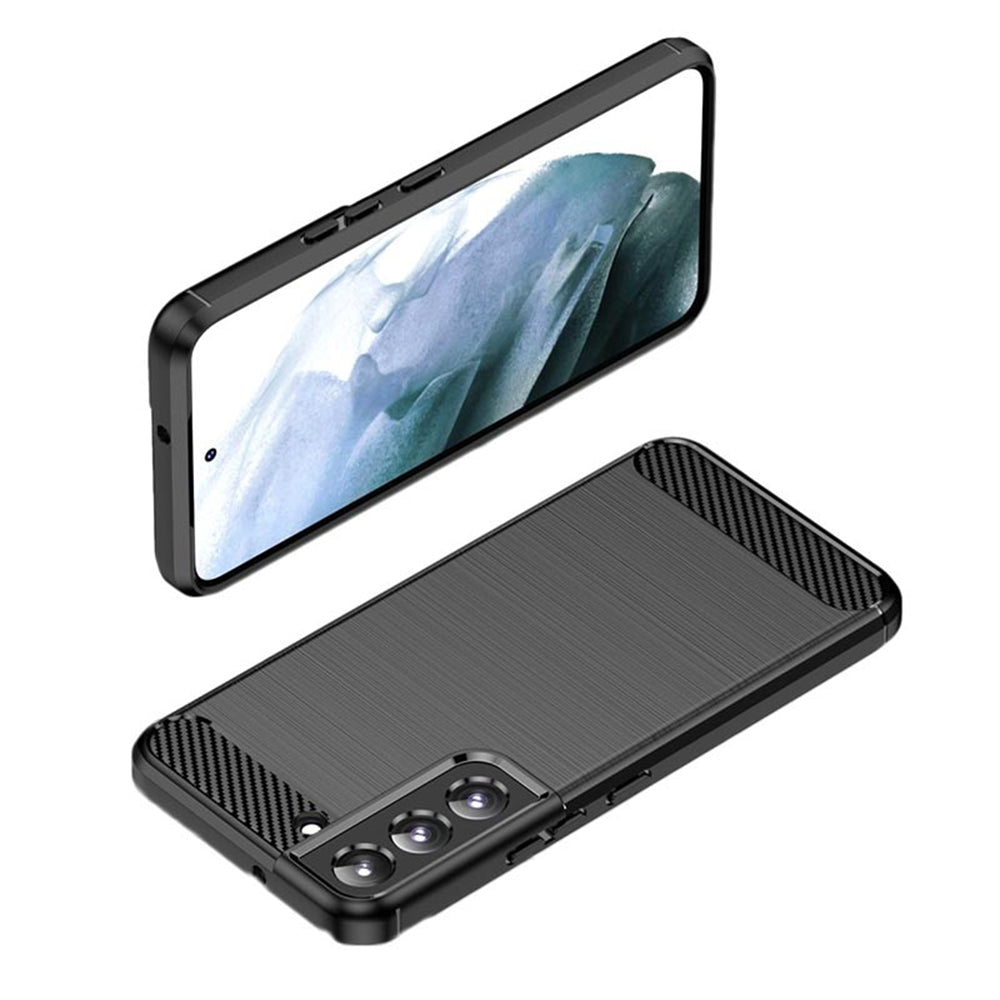 Case for Samsung Galaxy S22+ 5G S906, Techsuit, Carbon, Black