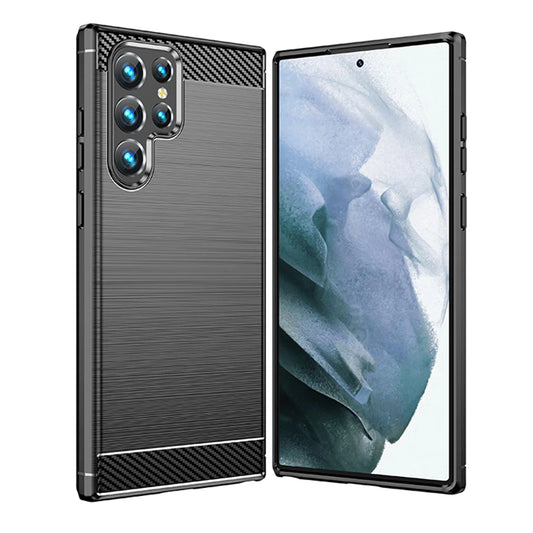 Θήκη για Samsung Galaxy S22 Ultra 5G S908, Techsuit, Carbon, Μαύρη