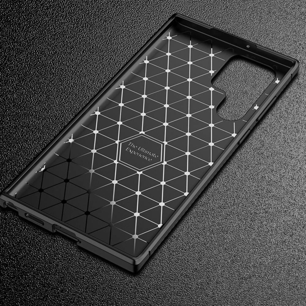 Θήκη για Samsung Galaxy S22 Ultra 5G S908, Techsuit, CarbonFiber, Μαύρη