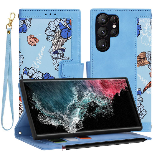 Θήκη για Samsung Galaxy S22 Ultra 5G S908, Techsuit, FlipCraft, Μπλε