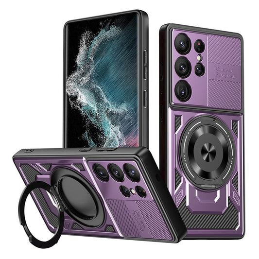 Θήκη για Samsung Galaxy S22 Ultra 5G S908, Techsuit, RuggedCam, Μωβ
