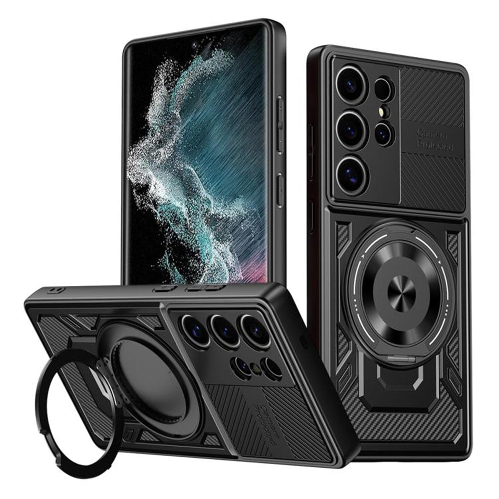 Θήκη για Samsung Galaxy S22 Ultra 5G S908, Techsuit, RuggedCam, Μαύρη