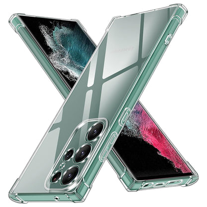 Θήκη για Samsung Galaxy S22 Ultra 5G S908, Techsuit, Ανθεκτική σε Κρούσεις Διαφανής, Διάφανη