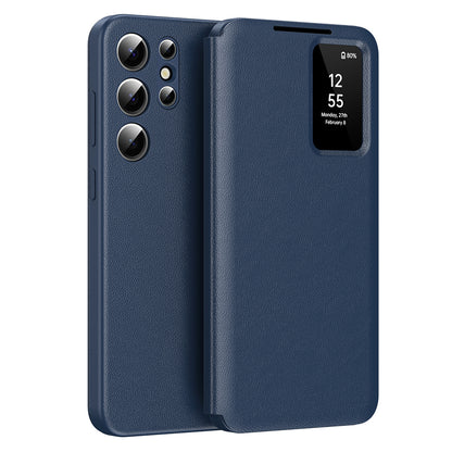 Θήκη για Samsung Galaxy S22 Ultra 5G S908, Techsuit, SmartView, Μπλε