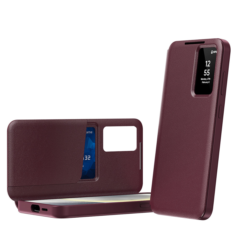 Case for Samsung Galaxy S22 Ultra 5G S908, Techsuit, SmartView, Red
