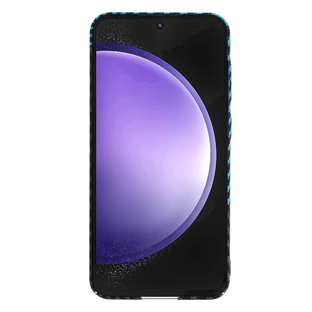 Case for Samsung Galaxy S23 FE S711, Techsuit, Carbonite FiberShell, Black Blue
