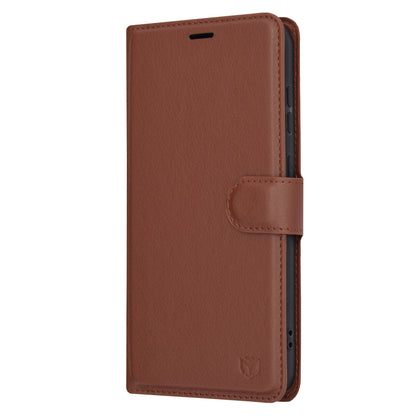 Case for Samsung Galaxy S23 FE S711, Techsuit, Leather Folio, Brown