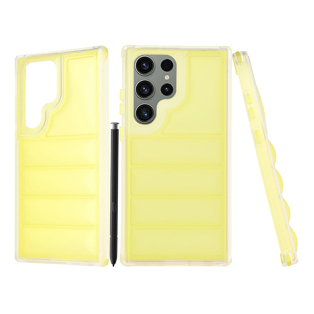 Θήκη για Samsung Galaxy S23 FE S711, Techsuit, Wave Shield, Κίτρινη