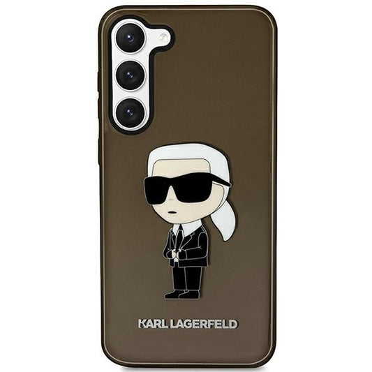 Case for Samsung Galaxy S23+ S916, Karl Lagerfeld, Ikonik Karl, Black