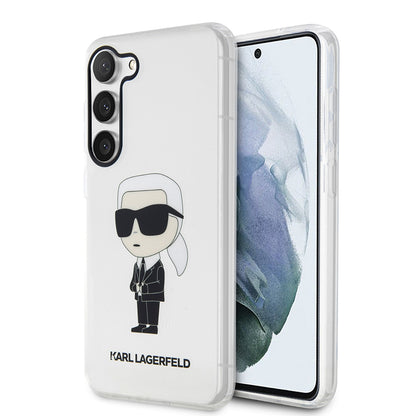 Θήκη για Samsung Galaxy S23+ S916, Karl Lagerfeld, Ikonik Karl, Διάφανη