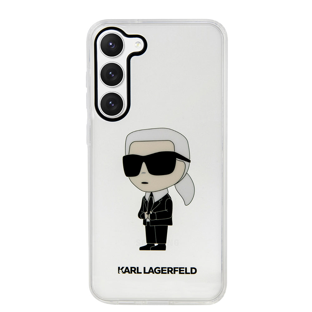Θήκη για Samsung Galaxy S23+ S916, Karl Lagerfeld, Ikonik Karl, Διάφανη