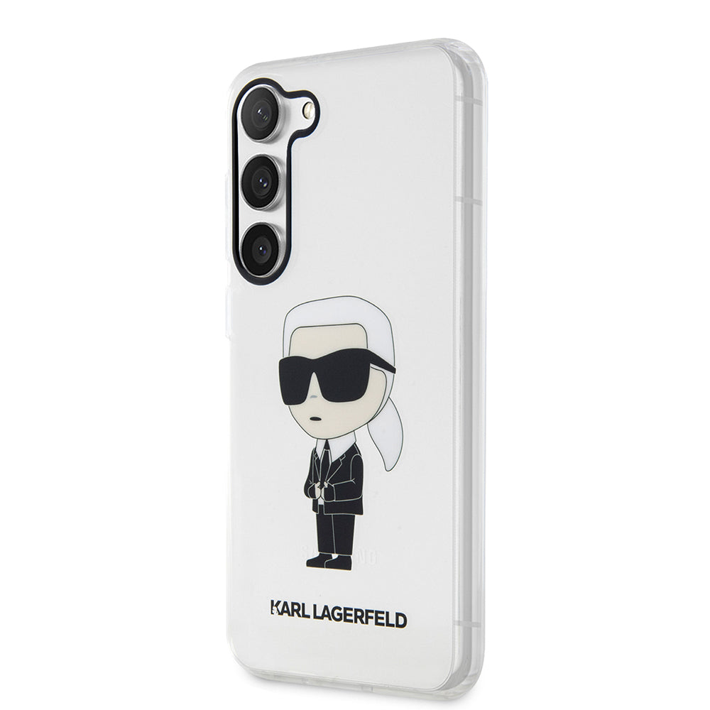 Θήκη για Samsung Galaxy S23+ S916, Karl Lagerfeld, Ikonik Karl, Διάφανη