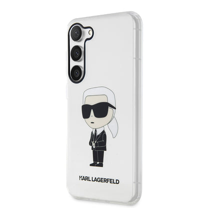 Θήκη για Samsung Galaxy S23+ S916, Karl Lagerfeld, Ikonik Karl, Διάφανη