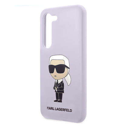Θήκη για Samsung Galaxy S23+ S916, Karl Lagerfeld, Silicone Ikonik Karl, Μοβ