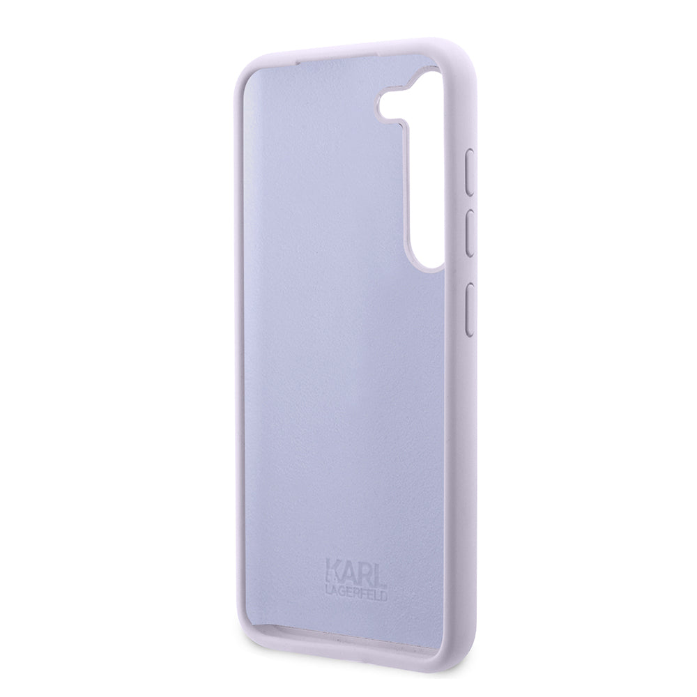 Θήκη για Samsung Galaxy S23+ S916, Karl Lagerfeld, Silicone Ikonik Karl, Μοβ