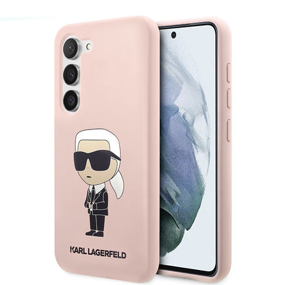 Θήκη για Samsung Galaxy S23+ S916, Karl Lagerfeld, Silicone Ikonik Karl, Ροζ