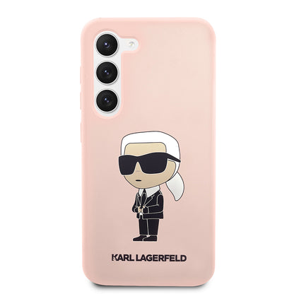 Θήκη για Samsung Galaxy S23+ S916, Karl Lagerfeld, Silicone Ikonik Karl, Ροζ