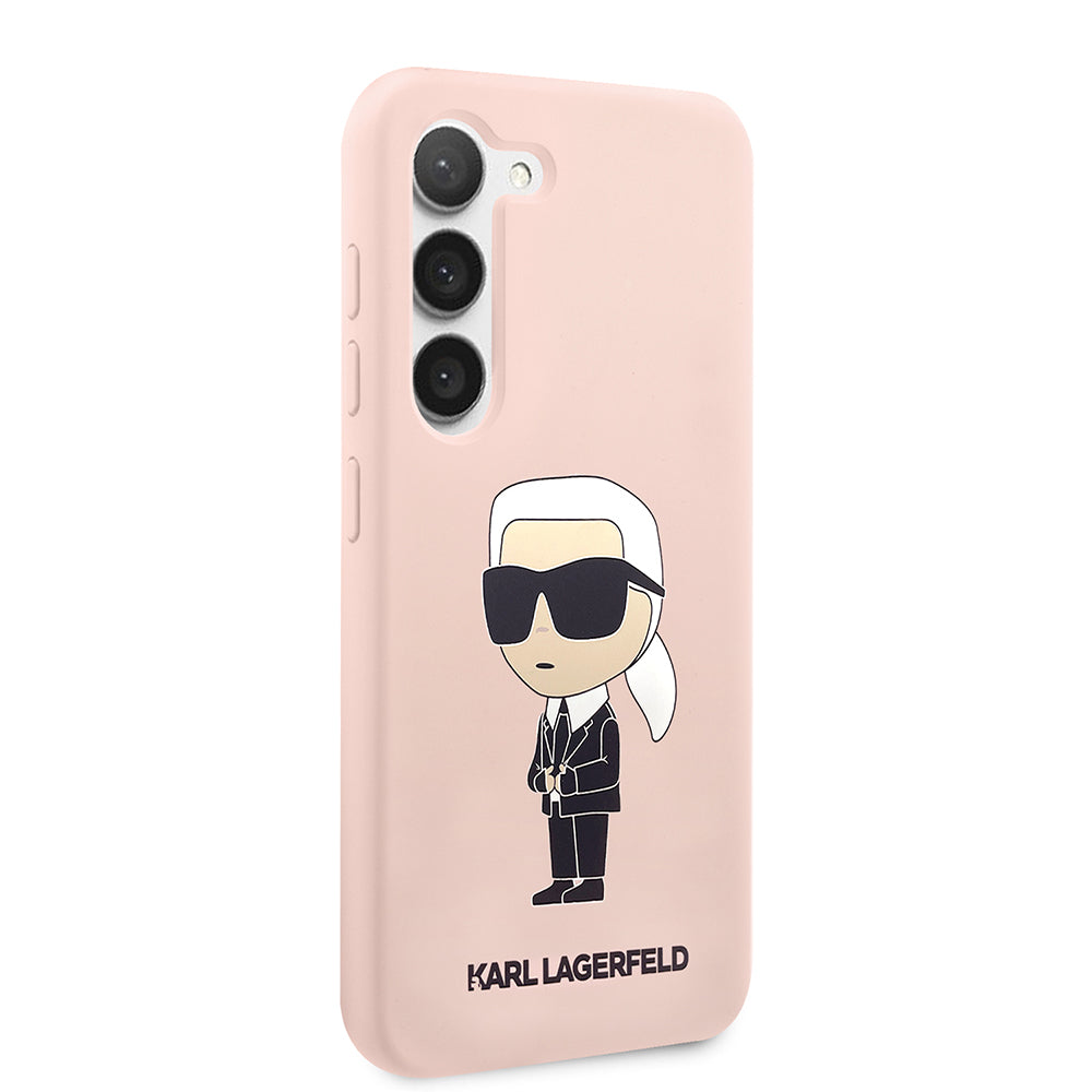 Θήκη για Samsung Galaxy S23+ S916, Karl Lagerfeld, Silicone Ikonik Karl, Ροζ