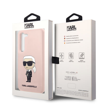 Θήκη για Samsung Galaxy S23+ S916, Karl Lagerfeld, Silicone Ikonik Karl, Ροζ