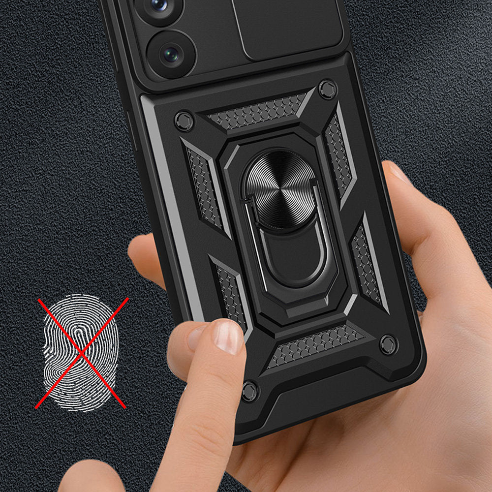 Θήκη για Samsung Galaxy S23+ S916, Techsuit, CamShield, Μαύρο