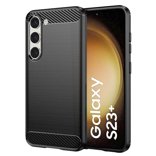 Θήκη για Samsung Galaxy S23+ S916, Techsuit, Carbon, Μαύρο