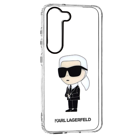 Θήκη για Samsung Galaxy S23 S911, Karl Lagerfeld, Ikonik Karl, Διάφανη