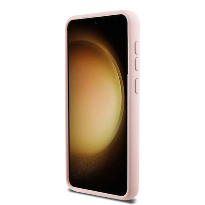 Θήκη για Samsung Galaxy S23 S911, Karl Lagerfeld, Silicone Choupette Metal, Ροζ