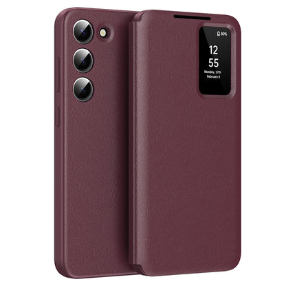 Θήκη για Samsung Galaxy S23 S911, Techsuit, SmartView, Κόκκινο