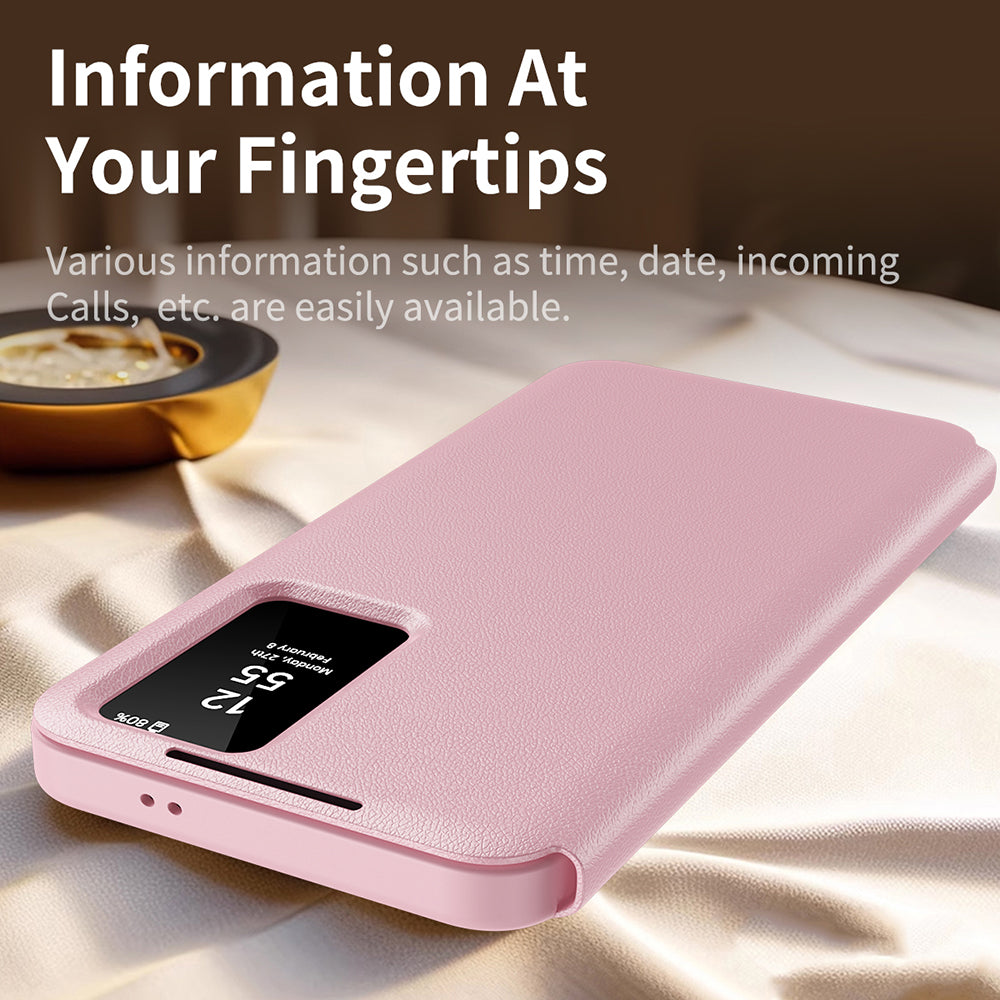 Case for Samsung Galaxy S23 S911, Techsuit, SmartView, Pink
