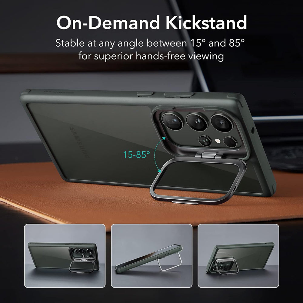 Θήκη για Samsung Galaxy S23 Ultra S918, ESR, Classic Kickstand, Διάφανο Πράσινο