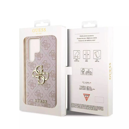 Case for Samsung Galaxy S23 Ultra S918, Guess, 4G Big Logo, Pink