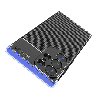 Case for Samsung Galaxy S23 Ultra S918, Techsuit, CarbonFiber, Black