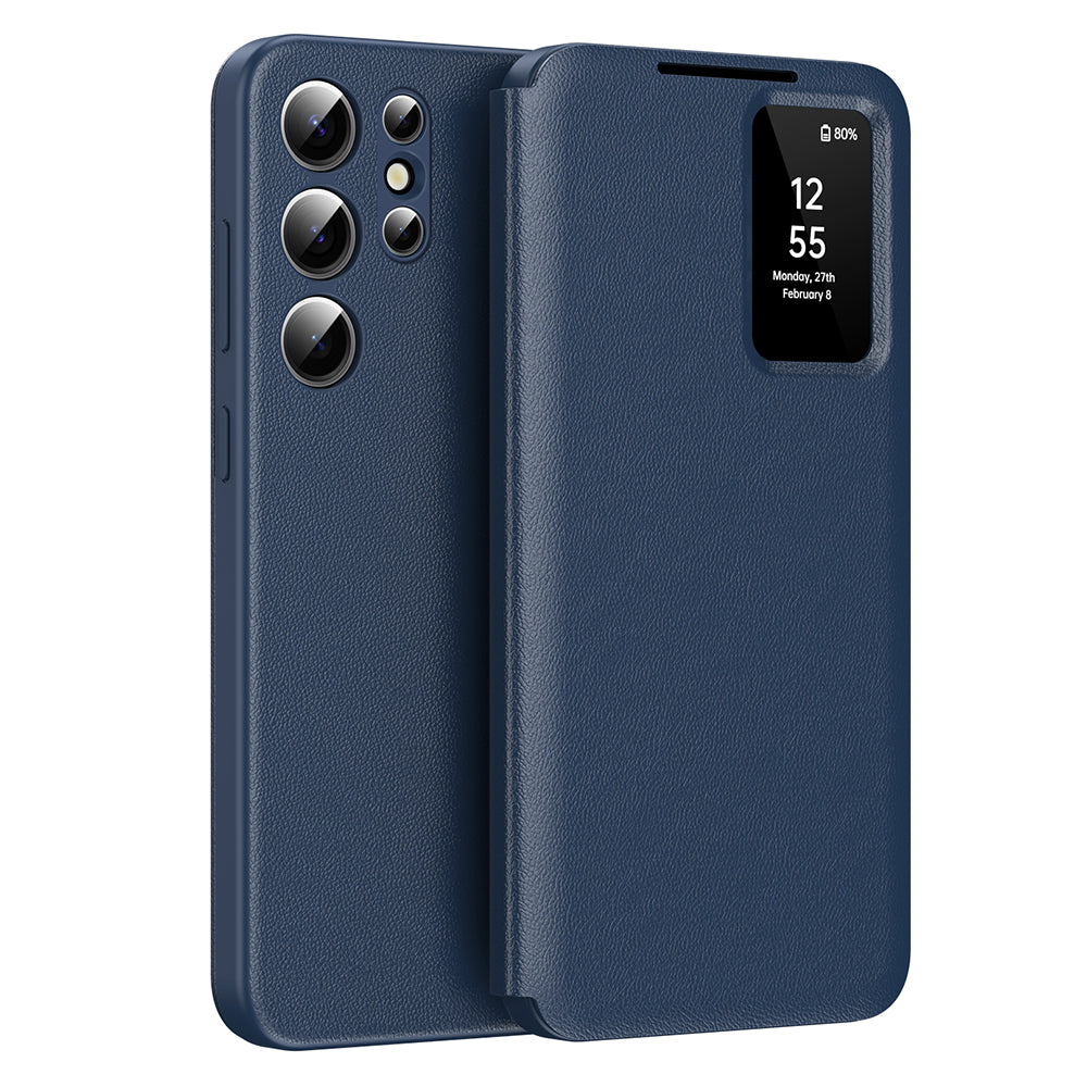 Θήκη για Samsung Galaxy S23 Ultra S918, Techsuit, SmartView, Μπλε