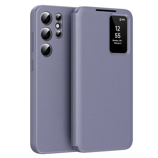 Θήκη για Samsung Galaxy S23 Ultra S918, Techsuit, SmartView, Μωβ