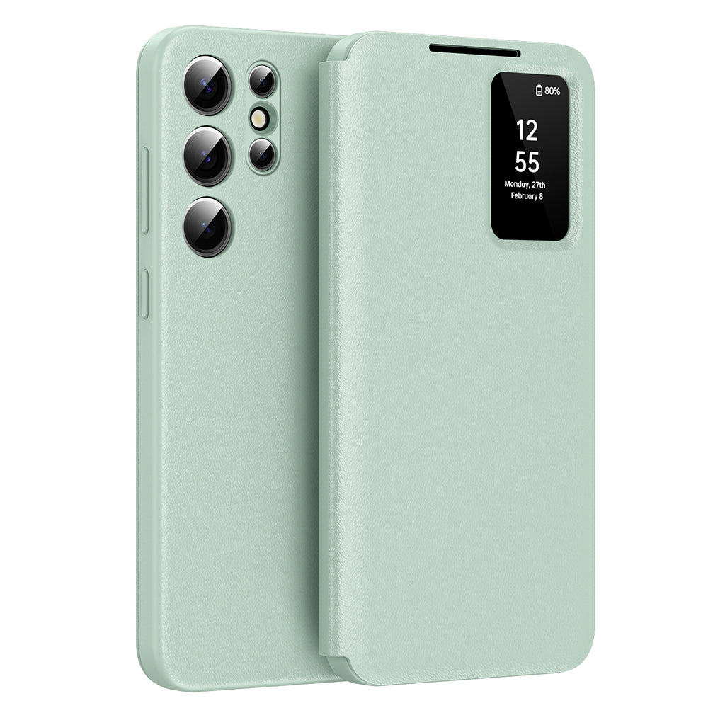 Θήκη για Samsung Galaxy S23 Ultra S918, Techsuit, SmartView, Πράσινο