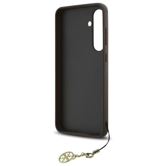 Case for Samsung Galaxy S24 FE S721, Guess, 4G Charm, Brown