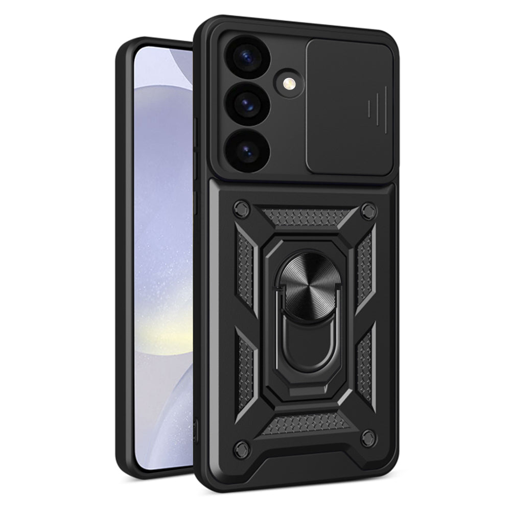 Case for Samsung Galaxy S24 FE S721, Techsuit, CamShield, Black