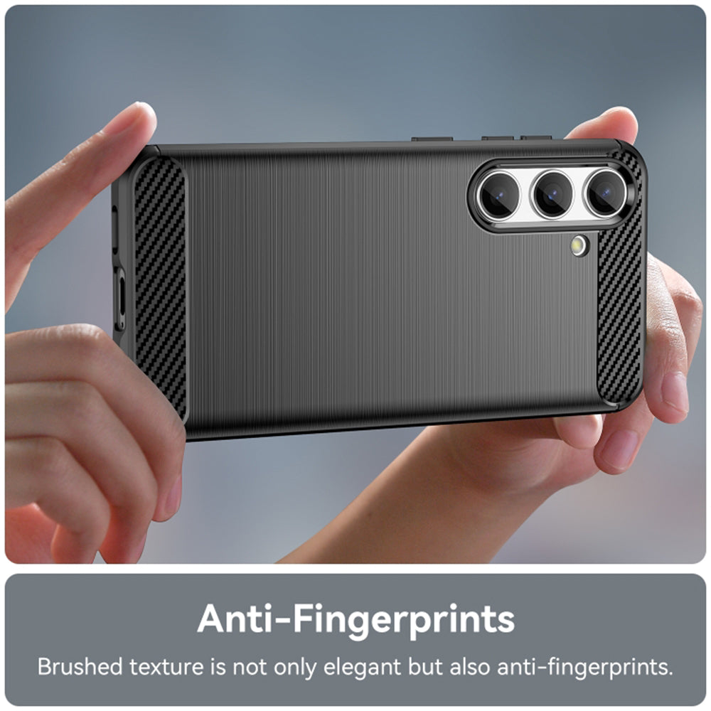 Case for Samsung Galaxy S24 FE S721, Techsuit, Carbon, Black