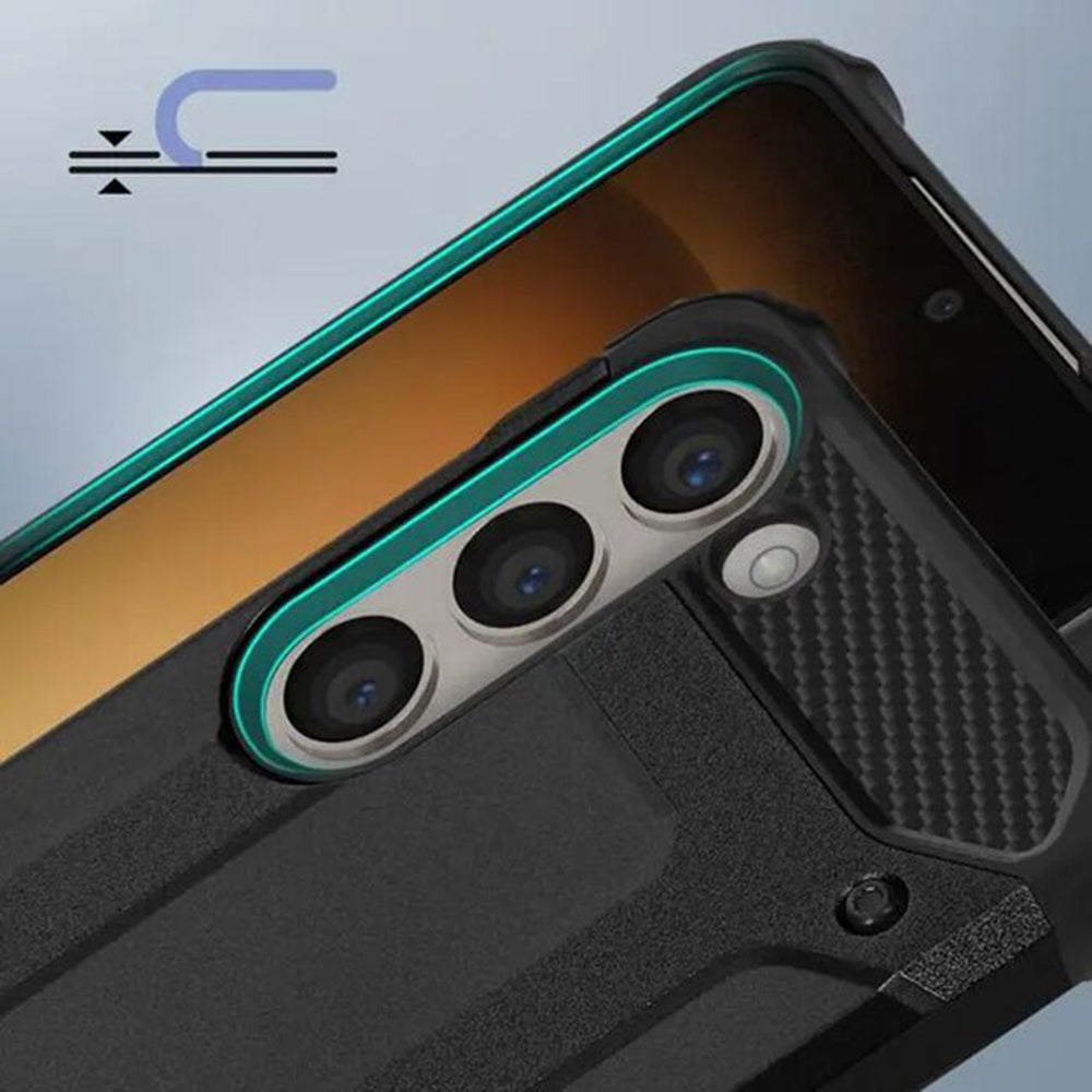 Θήκη για Samsung Galaxy S24 FE S721, Techsuit, Hybrid Armor, Μαύρη