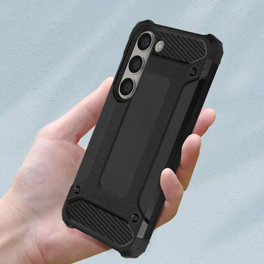 Θήκη για Samsung Galaxy S24 FE S721, Techsuit, Hybrid Armor, Μαύρη