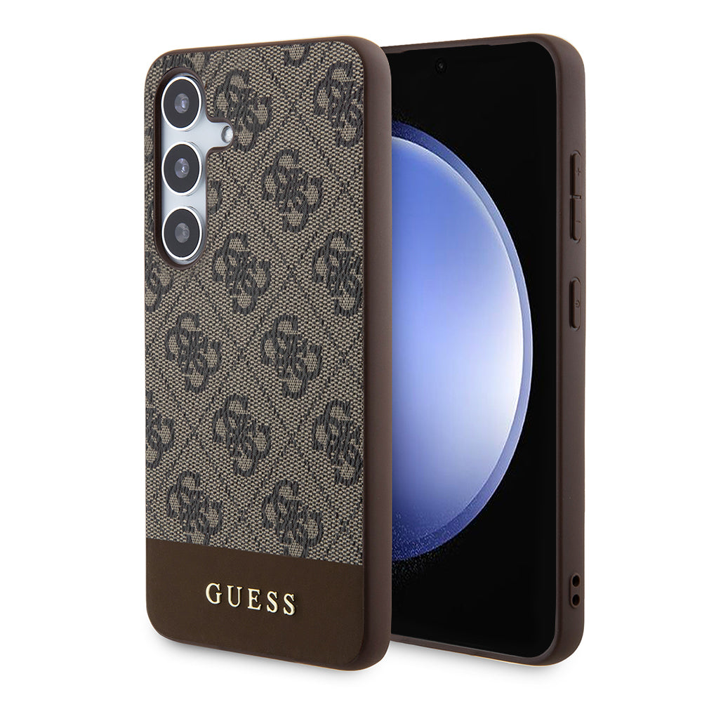 Θήκη για Samsung Galaxy S24+ S926, Guess, 4G Stripe, Καφέ