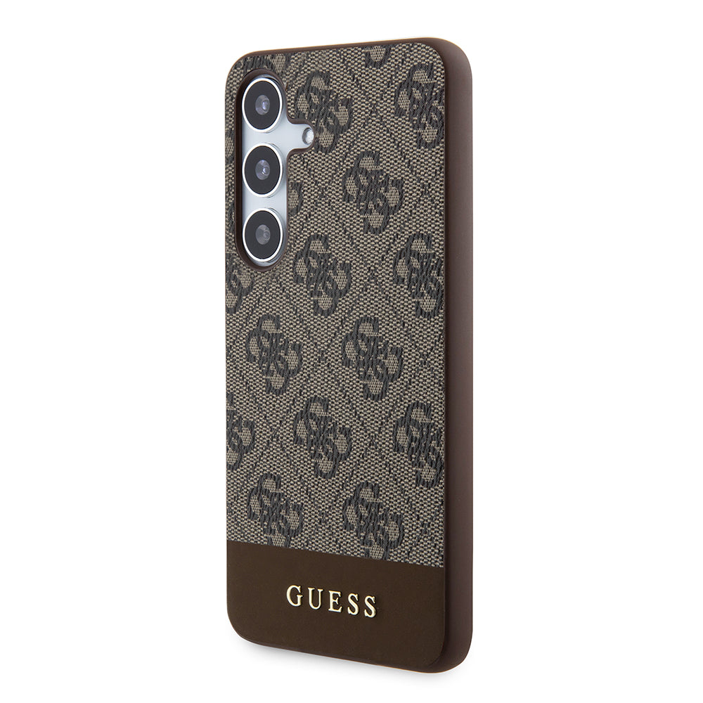Θήκη για Samsung Galaxy S24+ S926, Guess, 4G Stripe, Καφέ