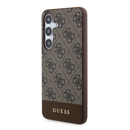 Θήκη για Samsung Galaxy S24+ S926, Guess, 4G Stripe, Καφέ