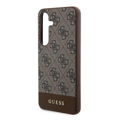Θήκη για Samsung Galaxy S24+ S926, Guess, 4G Stripe, Καφέ